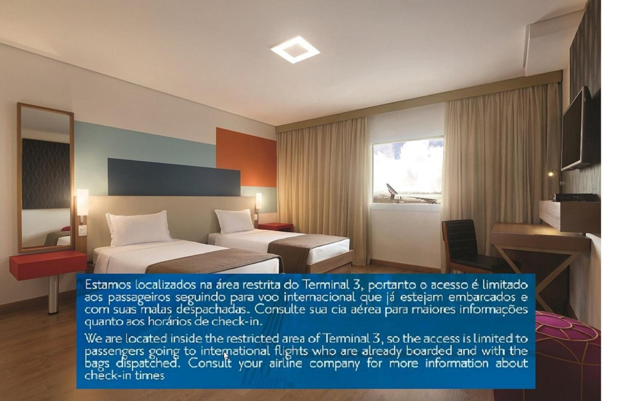 Tryp By Wyndham Sao Paulo Airport - Hotel De Transito Terminal 3 -Lado Ar - Area Restrita A Passageiros Ja Embarcados - Piso 1 Guarulhos Eksteriør billede