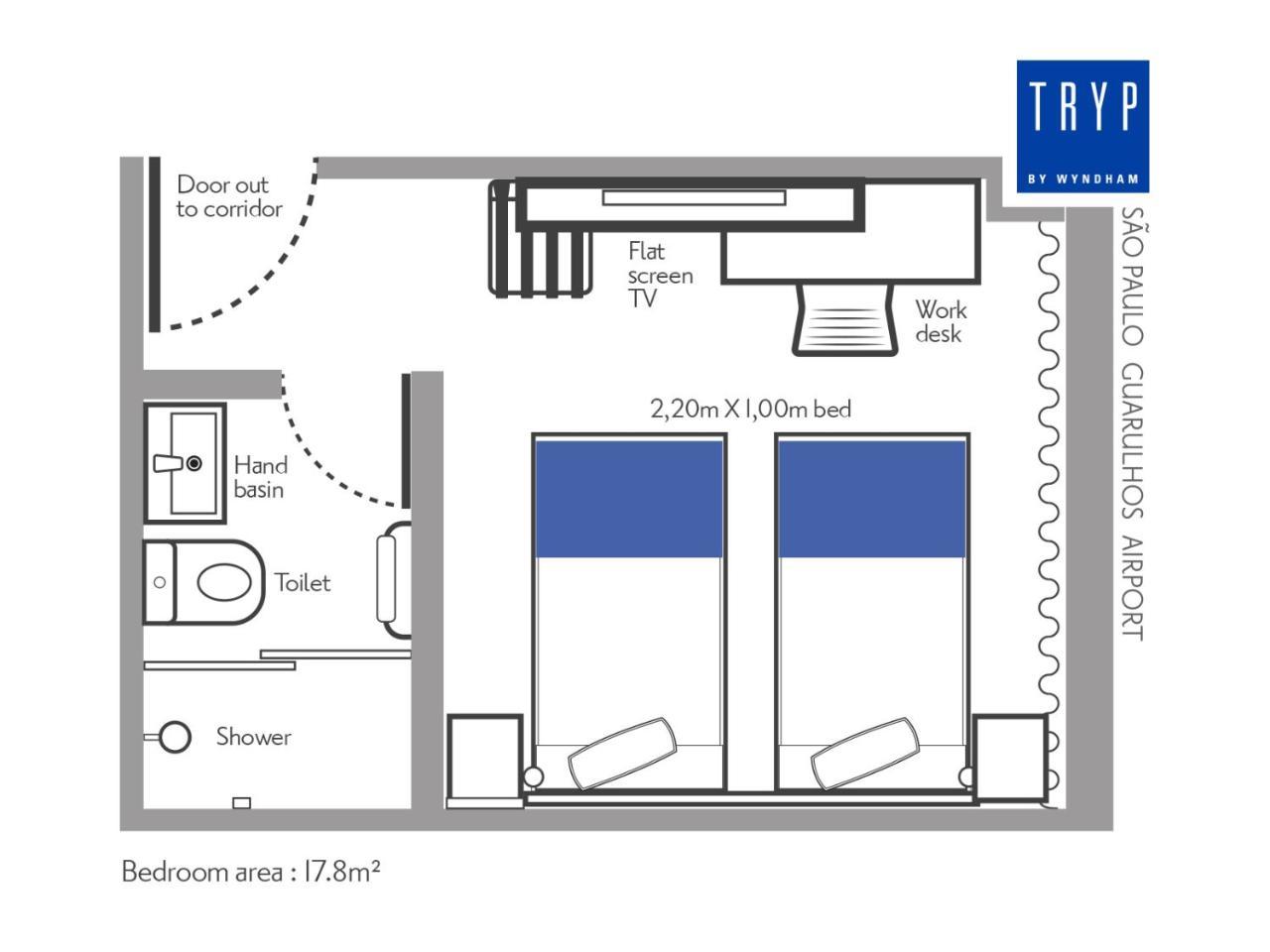 Tryp By Wyndham Sao Paulo Airport - Hotel De Transito Terminal 3 -Lado Ar - Area Restrita A Passageiros Ja Embarcados - Piso 1 Guarulhos Eksteriør billede